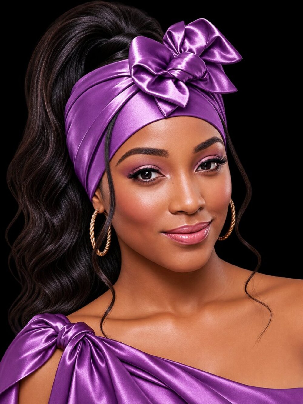 Edge Laying Scarf Wrap for Hair Edge Silky Satin Scarf 60”